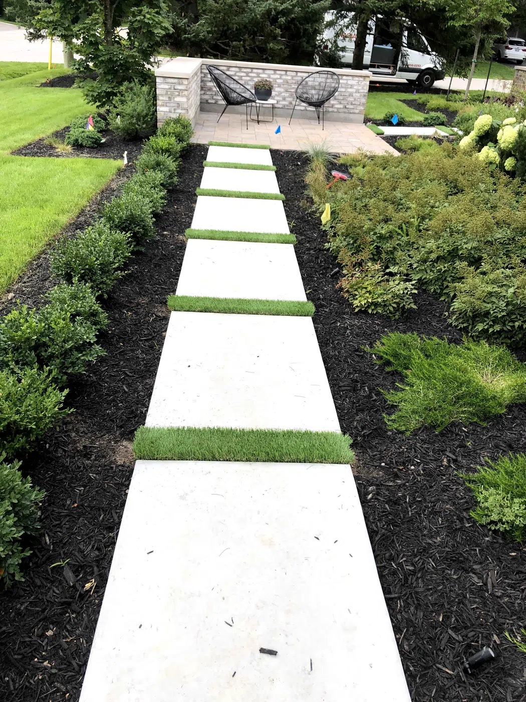 Patio, walkway and hardscape project by KRT Construction 6