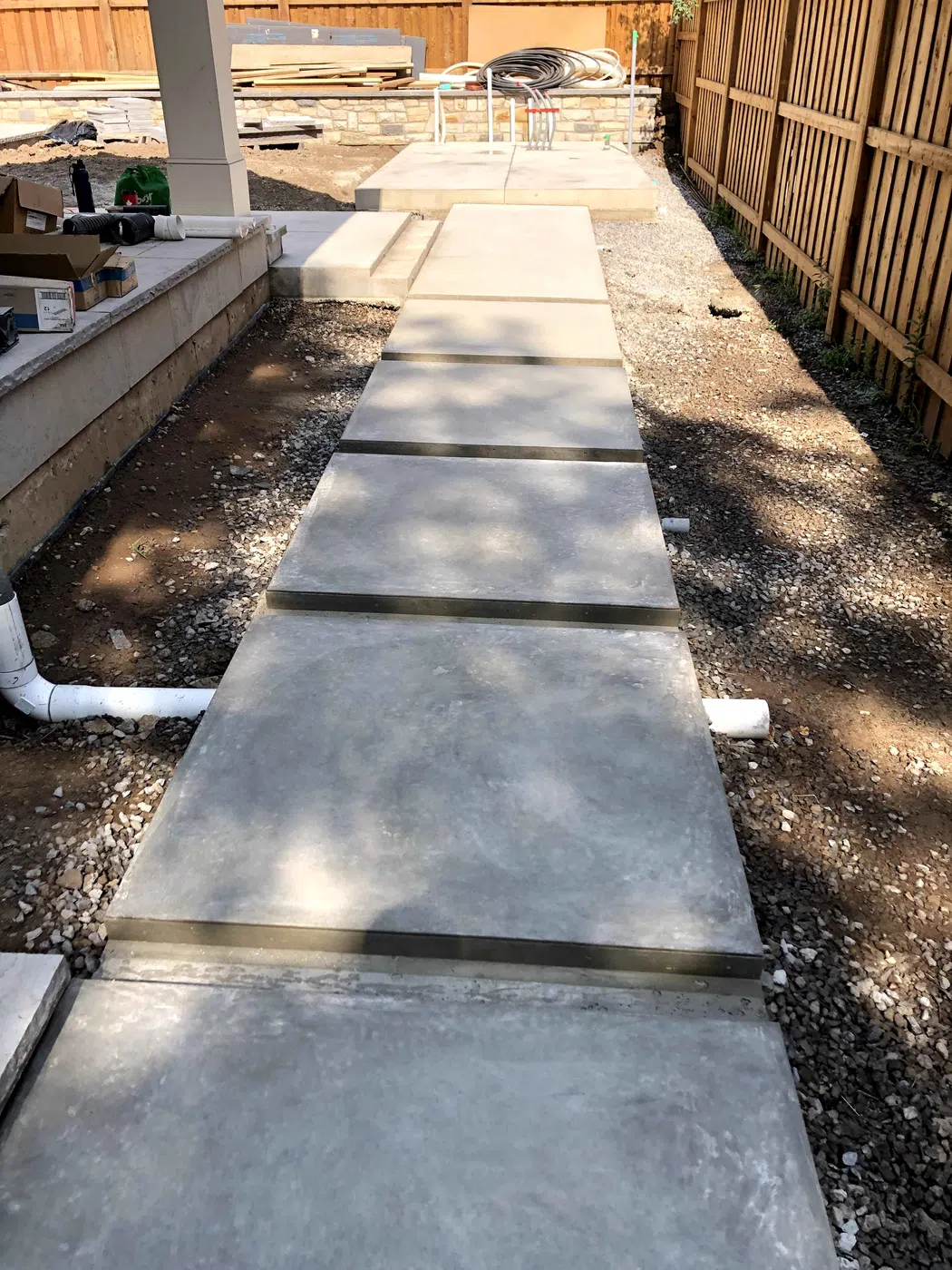 Patio, walkway and hardscape project by KRT Construction 10